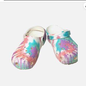 Crocs Classic Clogs Pastel Tie Dye Unisex Men’s 10 Women’s 12 Comfort Shoes